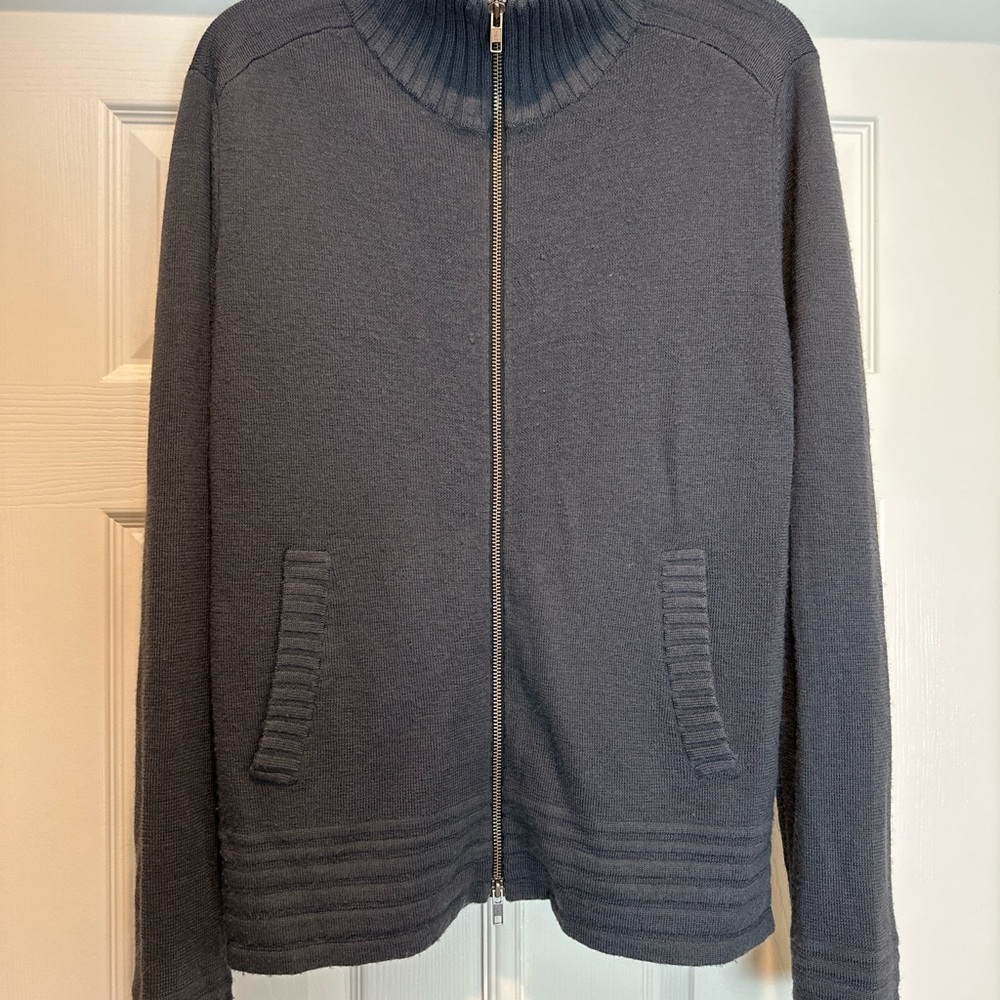 Men’s 5cm Full-Zip Sweater Sz M